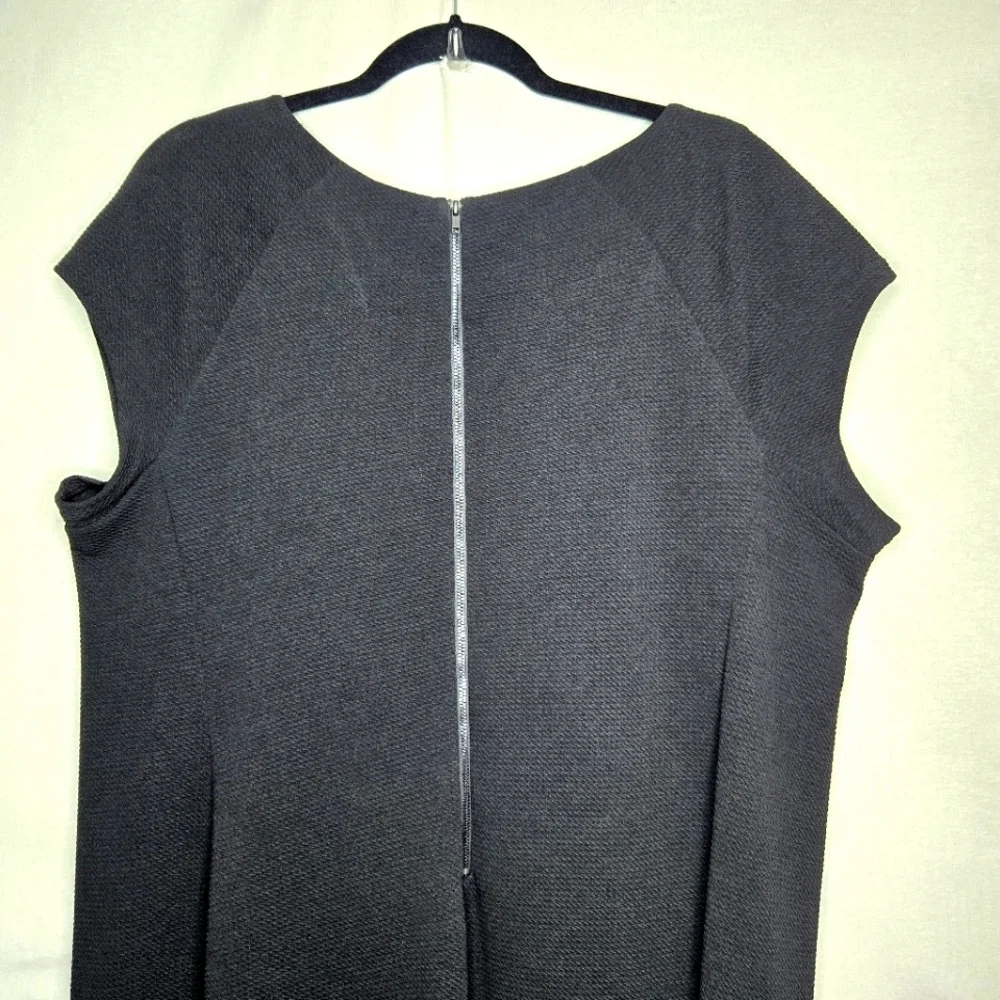 Cato Black Sheath Style Asymetrical hem Dress. 18W - Picture 8 of 13